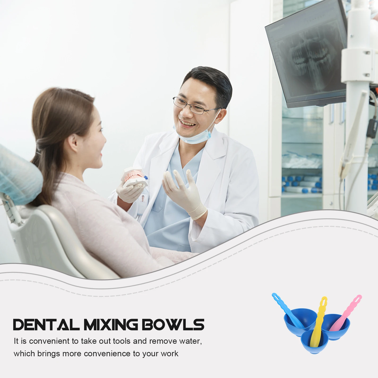 1 set Silicone Bowls Set Small Silicone Dental Mixing Bowl Medium Large Blue Pink Yellow Sticks Reusable Dental Plaster al Care
1 set Silicone Bowls Set Small Silicone Dental Mixing Bowl Medium Large Blue Pink Yellow Sticks Reusable Dental Plaster al Care