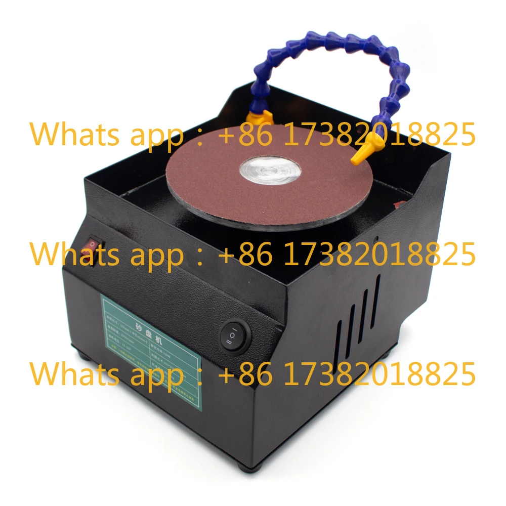 Water-Cooled Electric Knife Sharpener - 150mm Wet/Dry Grinding Wheel with One-Touch Water Circulation System & Adjustable Speed