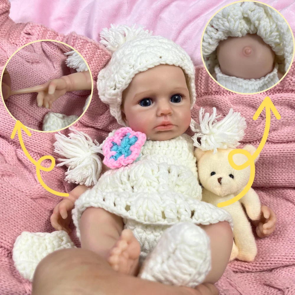 Mini 12 Inch 30CM Full Silicone Reborn Baby LouLou Awake Doll Lifelike Solid Silicone Soft Body Girl Birthday Christmas Gift
Mini 12 Inch 30CM Full Silicone Reborn Baby LouLou Awake Doll Lifelike Solid Silicone Soft Body Girl Birthday Christmas Gift