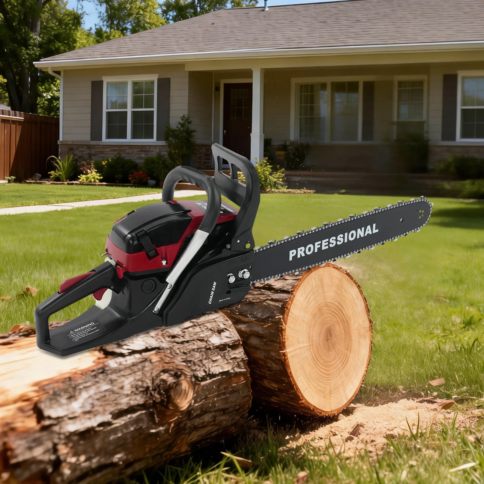58CC 2-Stroke Gasoline Chainsaw 20Inch Chain Saw 2400W Gardening Wood Cutting Machine with Guide Bar for Woodworking
58CC 2-Stroke Gasoline Chainsaw 20Inch Chain Saw 2400W Gardening Wood Cutting Machine with Guide Bar for Woodworking