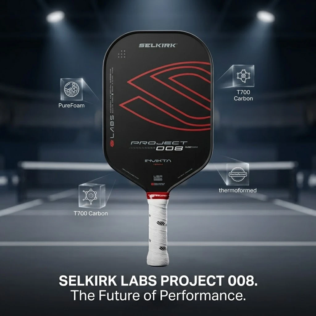 Selkirk LABS Project 008 Invikta Pickleball Paddle T700 Raw Carbon Fiber High Spin Control Pro Tournament Racquet Sports Racket
Selkirk LABS Project 008 Invikta Pickleball Paddle T700 Raw Carbon Fiber High Spin Control Pro Tournament Racquet Sports Racket