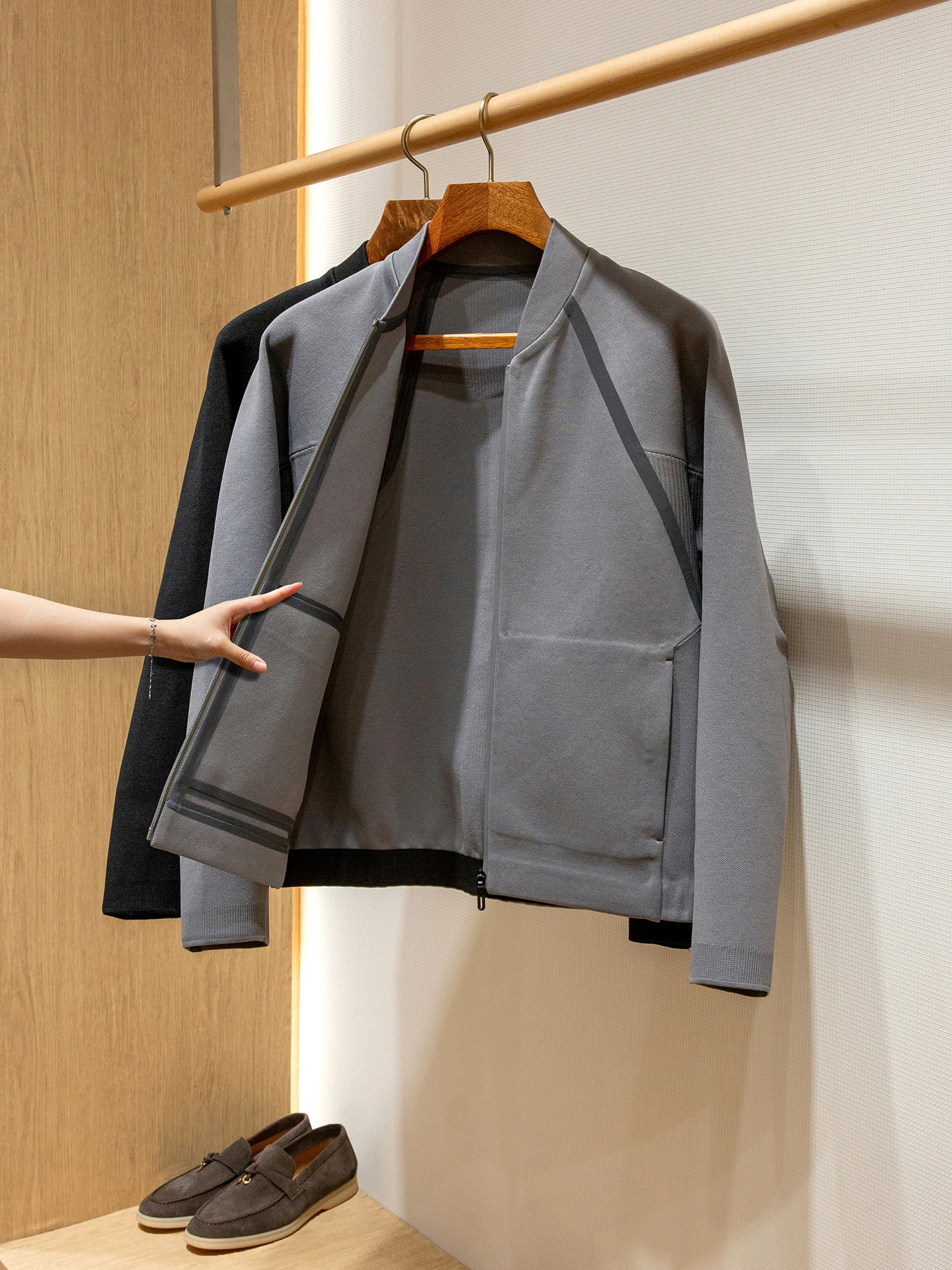 Outdoor Commuting ort Casual Jaet Men's Polyester Fiber Stand Fit Zipper Closure Pred Glue Fabric Knitted Ball Collar
Outdoor Commuting ort Casual Jaet Men's Polyester Fiber Stand Fit Zipper Closure Pred Glue Fabric Knitted Ball Collar