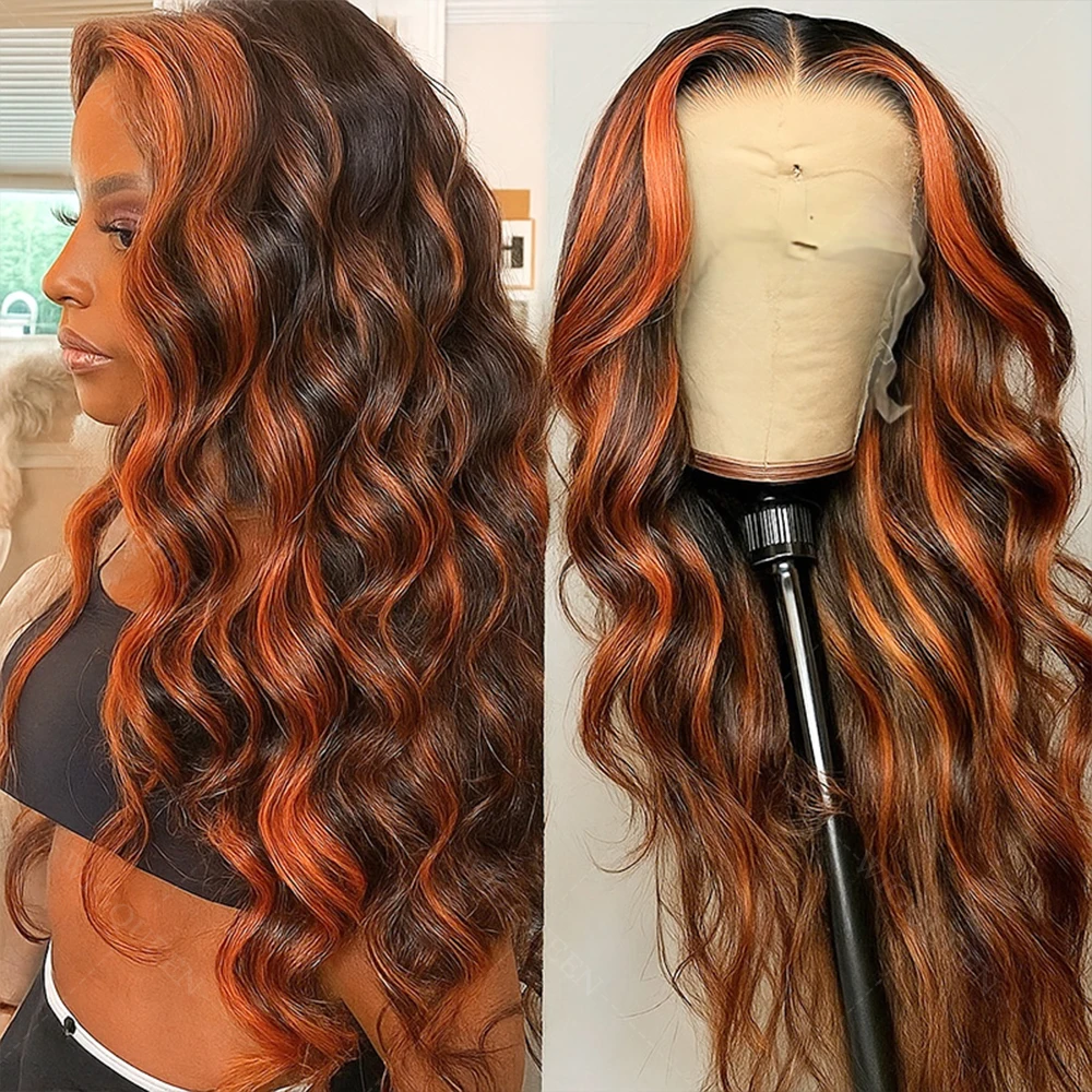 250% Density Ombre Highlight Body Wave 13x4 HD Lace Front Human Hair Wig Curly 1B/30 Black Brown Colored 30 Inch Lace Front Wigs
250% Density Ombre Highlight Body Wave 13x4 HD Lace Front Human Hair Wig Curly 1B/30 Black Brown Colored 30 Inch Lace Front Wigs