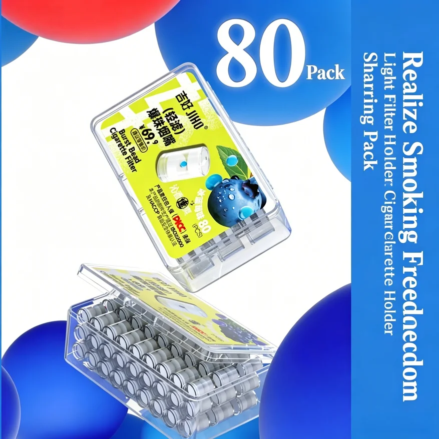 80pcs Tasty Multi Fruity Built-in Burst Bead Cigarette Filters for convenient all-day regular smoking
80pcs Tasty Multi Fruity Built-in Burst Bead Cigarette Filters for convenient all-day regular smoking