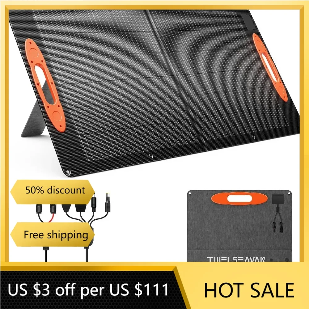 100W Solar Panel IP68 Waterproof 23.5% Efficiency ETFE Portable Foldable Solar Charger with Adjustable Kickstand
100W Solar Panel IP68 Waterproof 23.5% Efficiency ETFE Portable Foldable Solar Charger with Adjustable Kickstand