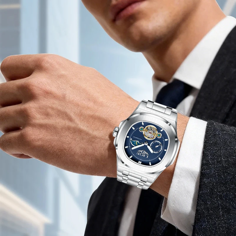 LIGE Luxury Casual Mechanical Man Watch Business Classic Stainless Steel Band Waterproof Automatic Movement Wristwatches for Men
LIGE Luxury Casual Mechanical Man Watch Business Classic Stainless Steel Band Waterproof Automatic Movement Wristwatches for Men