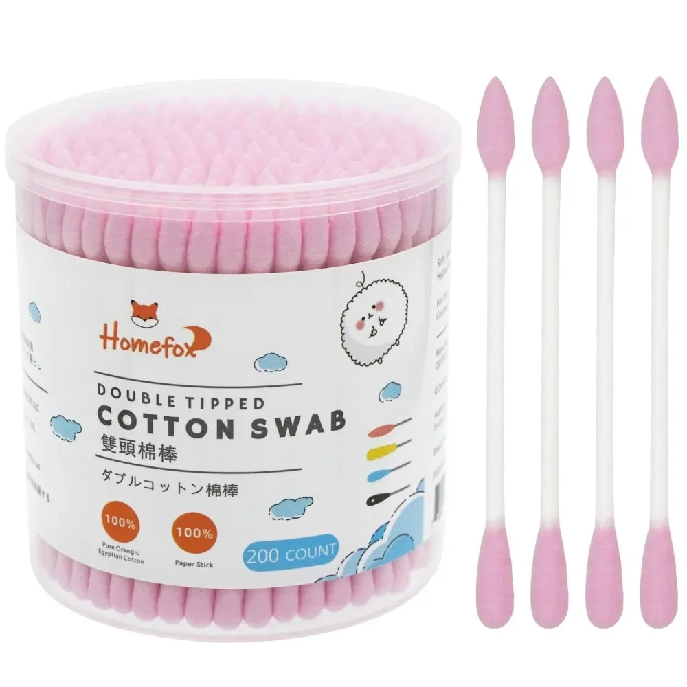 Precision Pointed Pink Cotton Swabs 200 Count Double Tipped Pointy Round Organic Cotton Paper Stick Soft Gentle Lint Free Cruelty Free Makeup Applicators
Precision Pointed Pink Cotton Swabs 200 Count Double Tipped Pointy Round Organic Cotton Paper Stick Soft Gentle Lint Free Cruelty Free Makeup Applicators
