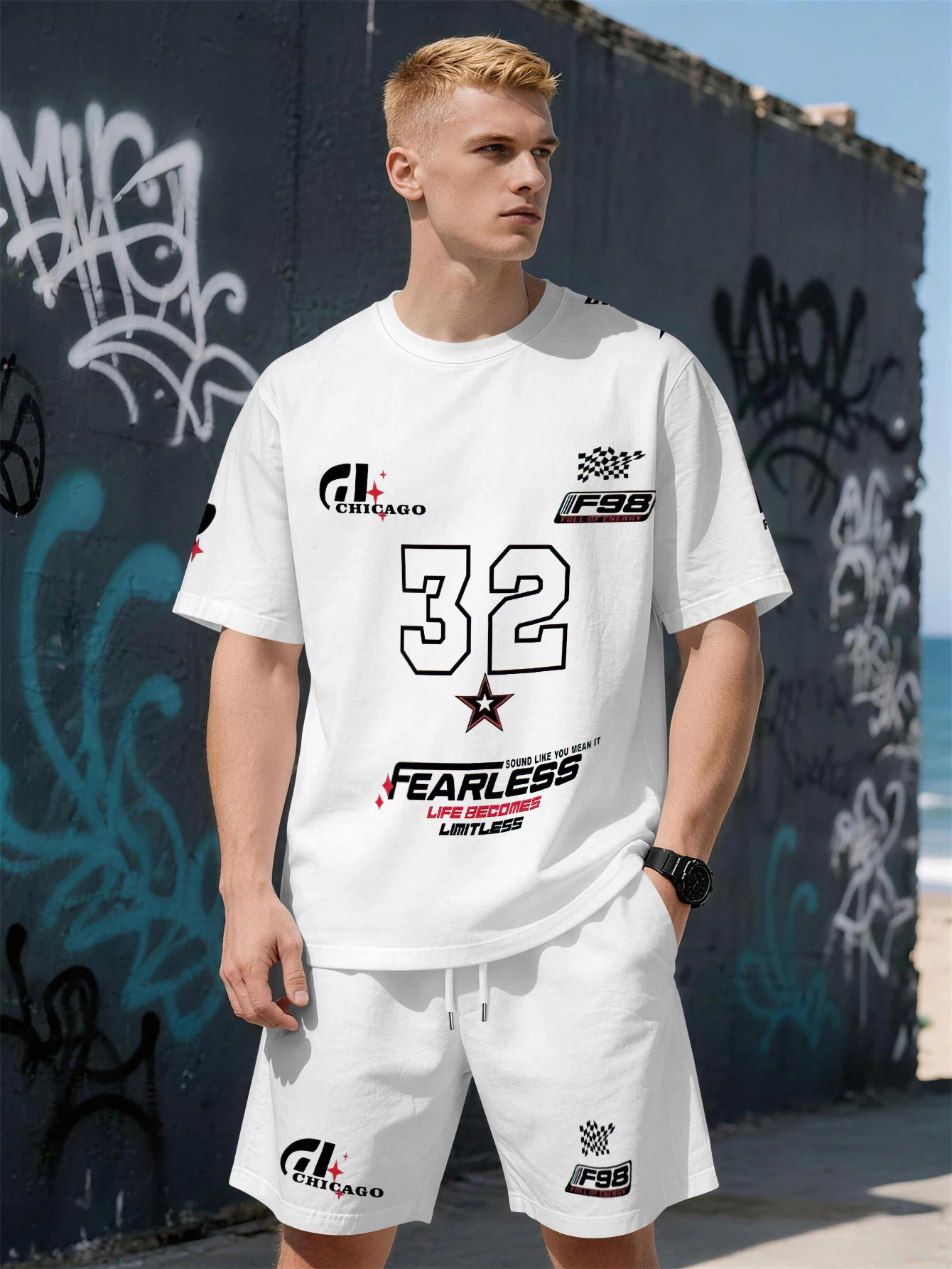 2026 Summer New Men's Short-Sleeved Set with 3D Digital Pattern Printing - Fashionable Comfortable Lightweight and Soft
2026 Summer New Men's Short-Sleeved Set with 3D Digital Pattern Printing - Fashionable Comfortable Lightweight and Soft