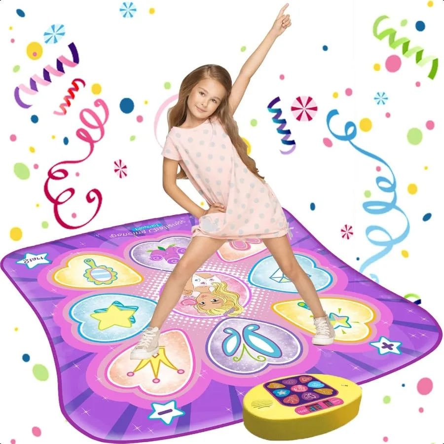 SUNLIN Dance Mat Toys for Girls Ages 310 Dance Pad with LED Lights Adjustable Volume 9 Builtin Music 7 Game Modes 5 Challenge L
SUNLIN Dance Mat Toys for Girls Ages 310 Dance Pad with LED Lights Adjustable Volume 9 Builtin Music 7 Game Modes 5 Challenge L