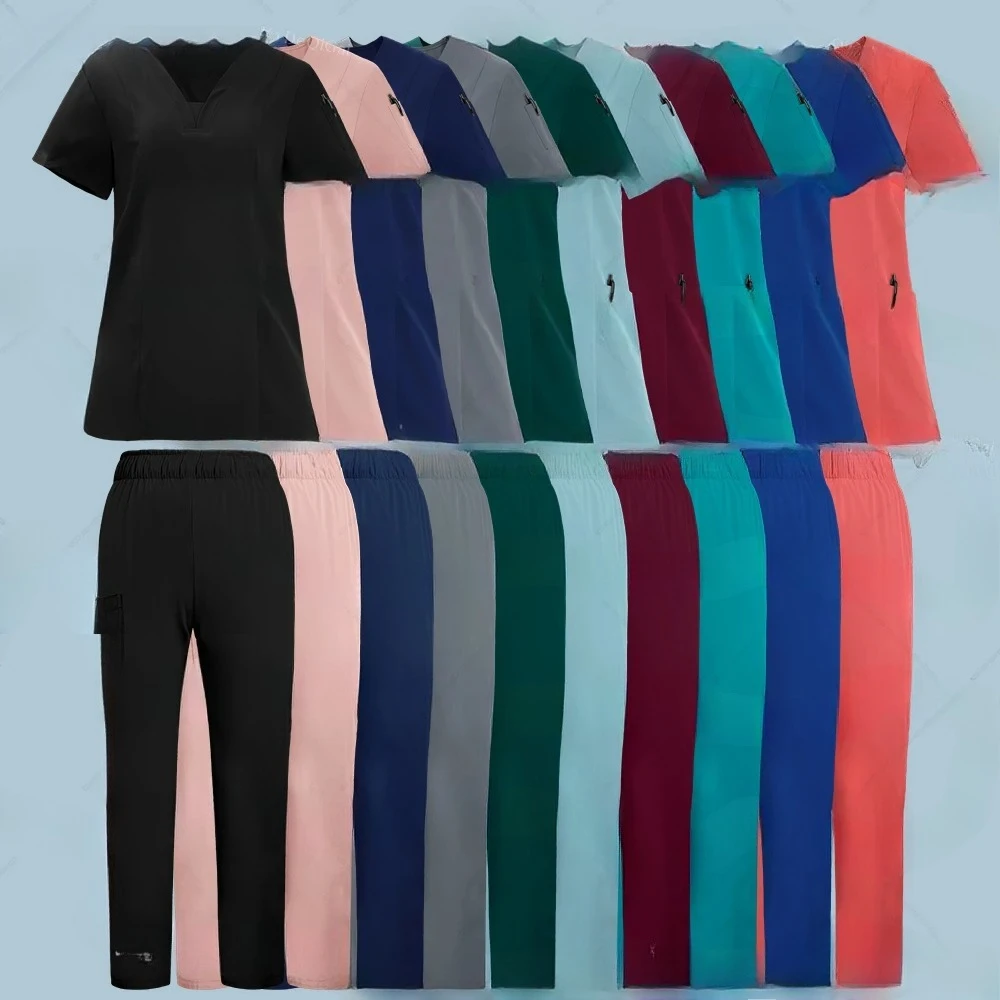 Anti-Wrinkle Premium Fabric Clinical Uniforms Washable Nurse Uniforms Medical Scrubs Sets Surgical Blouse Pockets Straight Pants
Anti-Wrinkle Premium Fabric Clinical Uniforms Washable Nurse Uniforms Medical Scrubs Sets Surgical Blouse Pockets Straight Pants