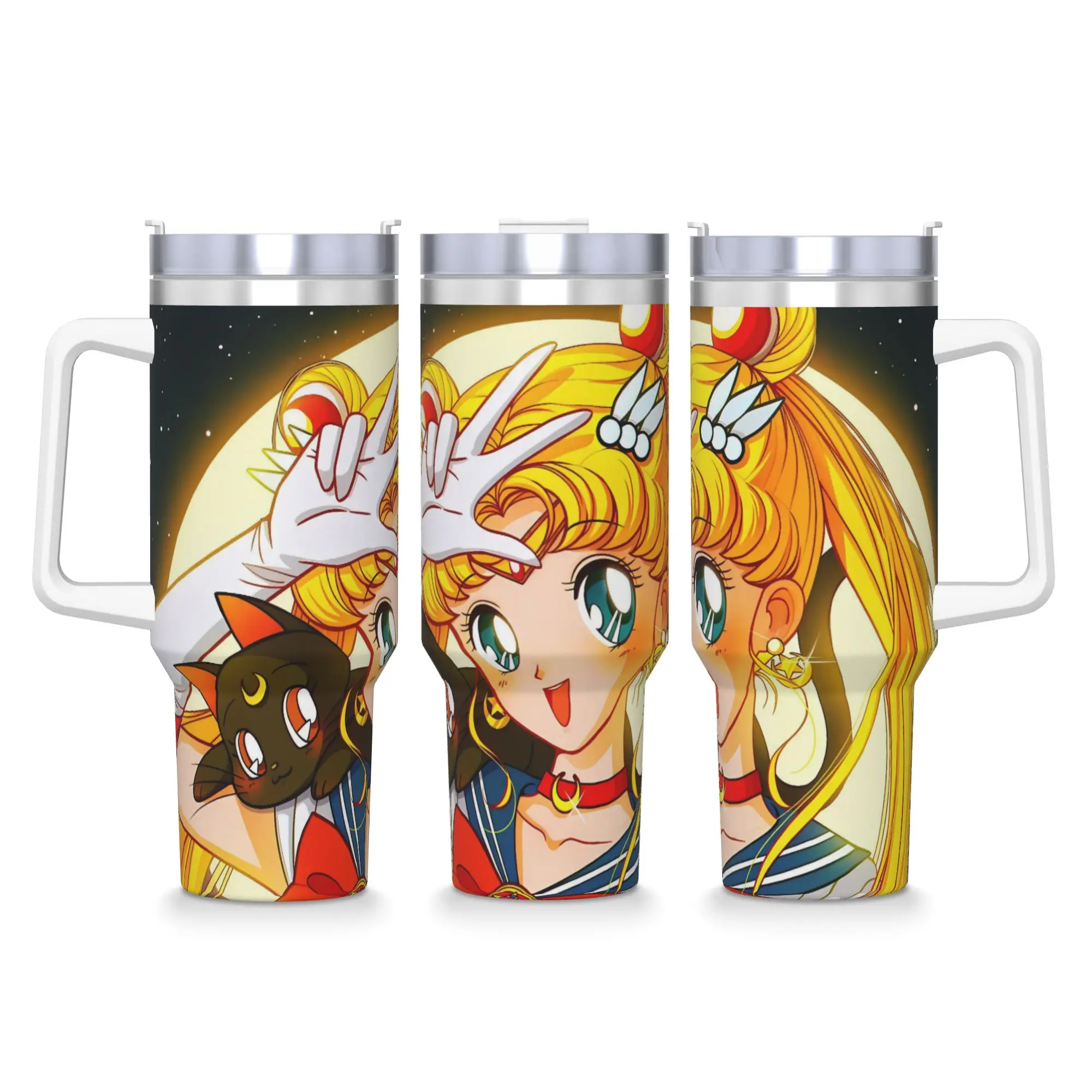 Stainless Steel Tumbler Sailor Moon Mugs Cup Hot Drinks Keep Heat 40oz Water Bottle Thermal Mug
Stainless Steel Tumbler Sailor Moon Mugs Cup Hot Drinks Keep Heat 40oz Water Bottle Thermal Mug