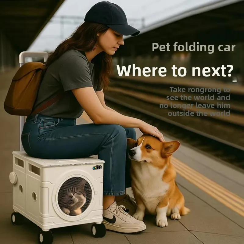 Large Capacity Foldable Pet Carrier Portable Cat Dog Travel Suitcase Breathable Pet Transport Multi-Purpose Cats Stroller Bag
Large Capacity Foldable Pet Carrier Portable Cat Dog Travel Suitcase Breathable Pet Transport Multi-Purpose Cats Stroller Bag