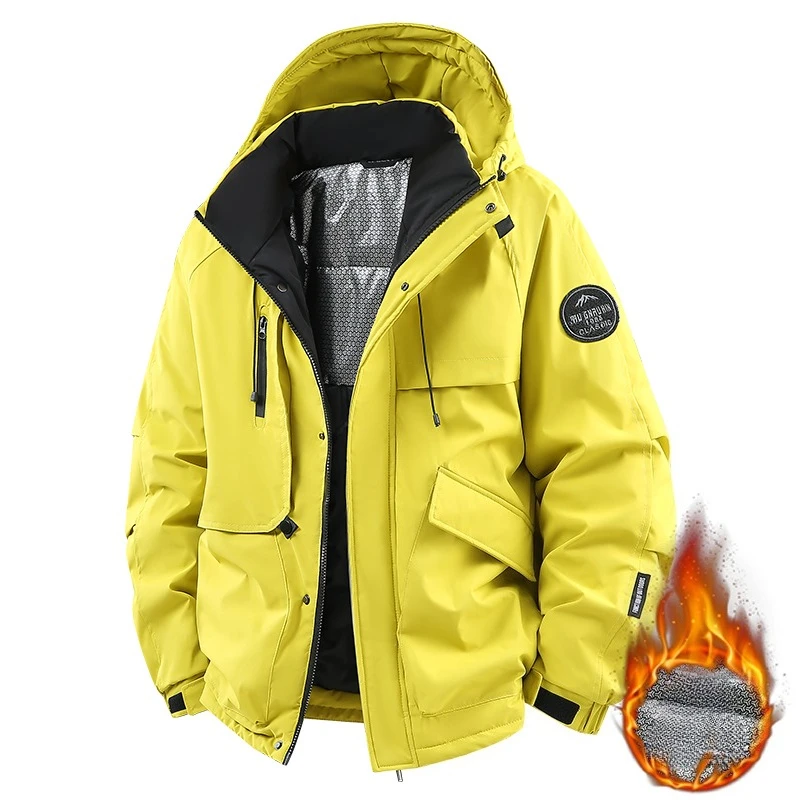 Windproof Thicken Parkas Men Tops Outdoors Versatile Comfort Keep Warm Coats Winter Fashion Casual Solid Hooded Parka Jacket Men
Windproof Thicken Parkas Men Tops Outdoors Versatile Comfort Keep Warm Coats Winter Fashion Casual Solid Hooded Parka Jacket Men