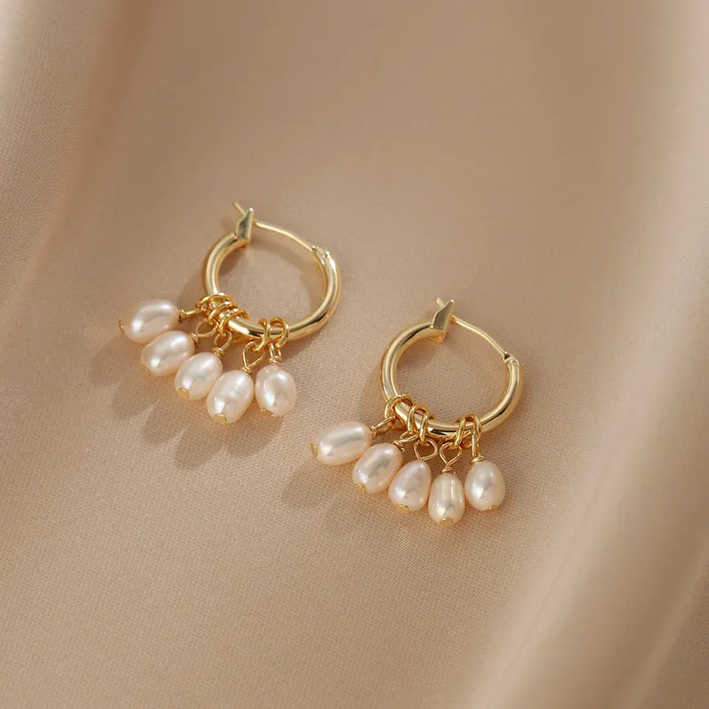 High Quality Trendy 100% Natural Freshwater Pearl Female Tassels Stud Earrings Promotion Jewelry Gift Not Allergic
High Quality Trendy 100% Natural Freshwater Pearl Female Tassels Stud Earrings Promotion Jewelry Gift Not Allergic