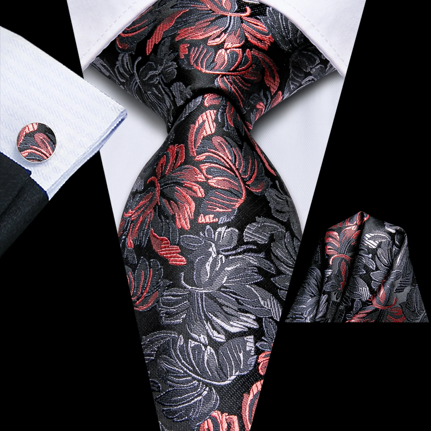 3 шт. мужской галстук серый цветочный галстук карманные квадратные запонки комплект свадебный формальный повседневный офисная вечеринка
3 шт. мужской галстук серый цветочный галстук карманные квадратные запонки комплект свадебный формальный повседневный офисная вечеринка
