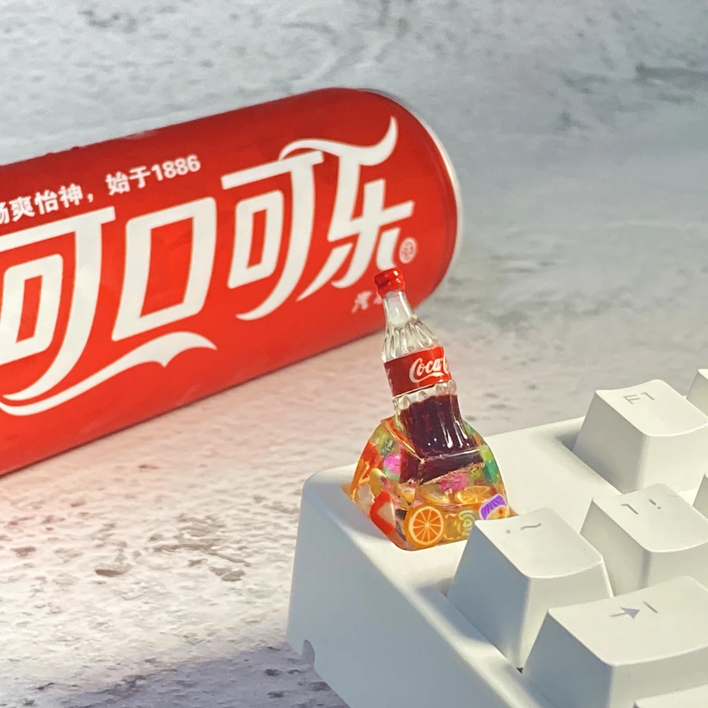 Key Cap Mechanical Keyboard Keycap Personality Creativity Coke 3D Stereoscopic Resin Keycaps for R4 Height Cherry MX axis
Key Cap Mechanical Keyboard Keycap Personality Creativity Coke 3D Stereoscopic Resin Keycaps for R4 Height Cherry MX axis