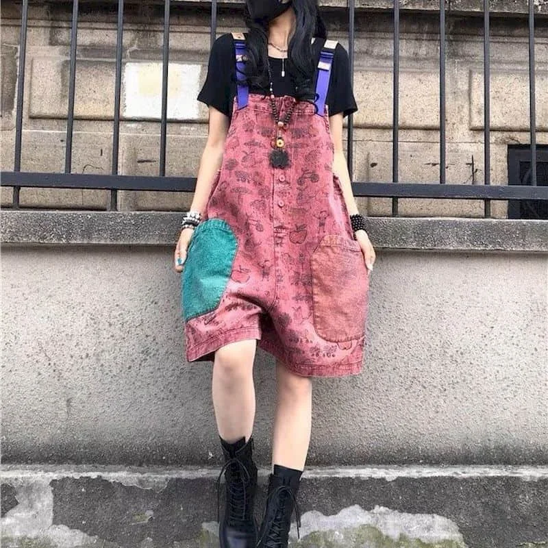 Pop Jumpsuit Women Oversized Loose Shorts Casual One Piece Outfit Women Playsuits Overall For Women Five-point Wide Leg Pants
Pop Jumpsuit Women Oversized Loose Shorts Casual One Piece Outfit Women Playsuits Overall For Women Five-point Wide Leg Pants