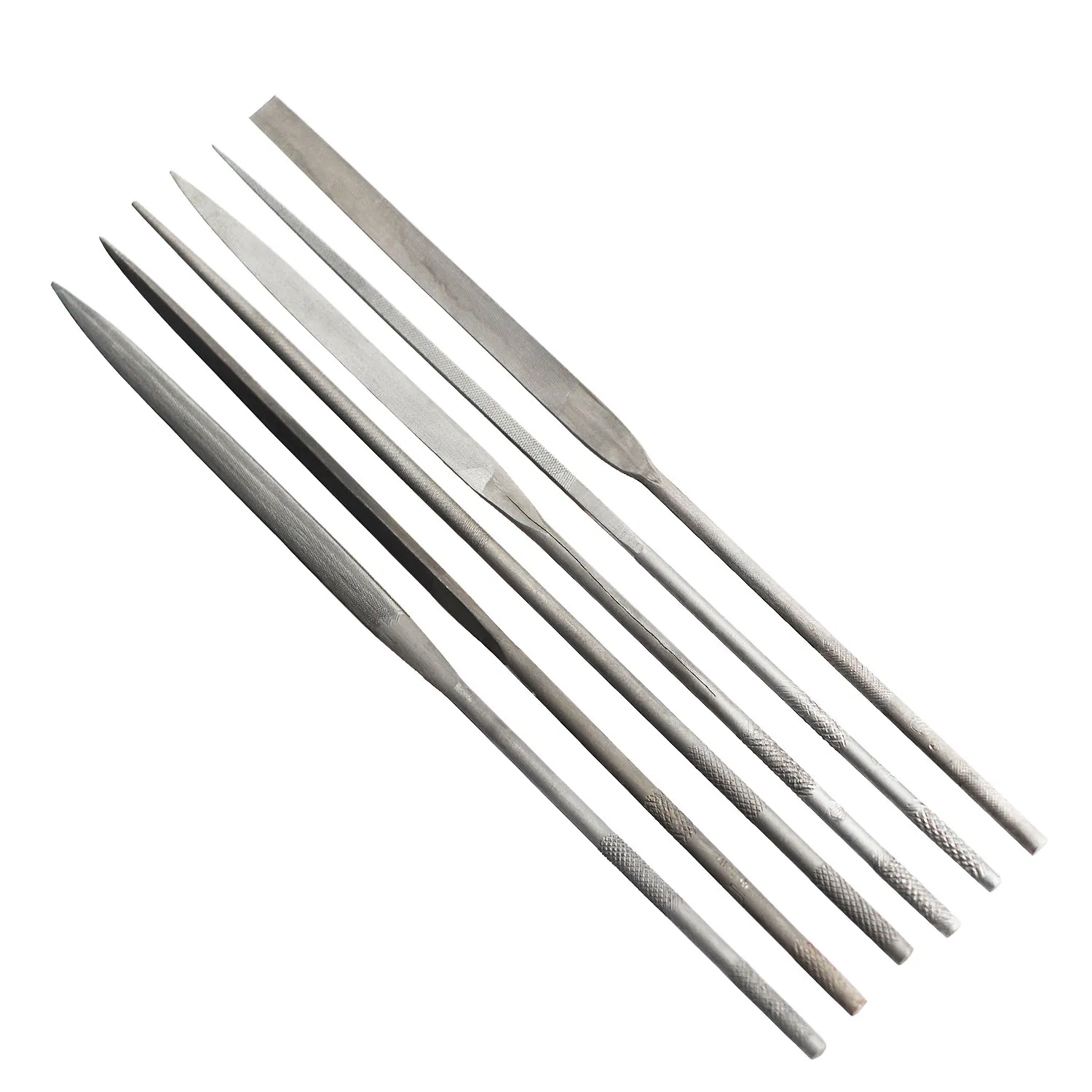 Fine Diamond Files Composed of Plane, Half Round/Tape/Plane, Triangular/Spindle, Round/Tape,6-Pack
Fine Diamond Files Composed of Plane, Half Round/Tape/Plane, Triangular/Spindle, Round/Tape,6-Pack