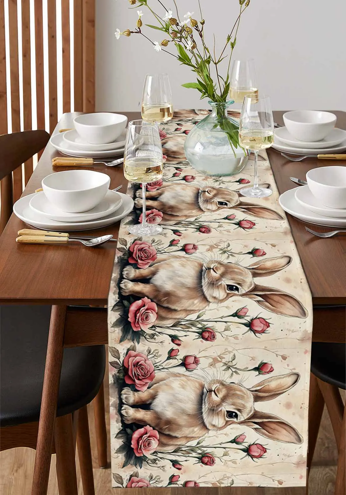 Cartoon Bunny Egg Red Flower Table Runner Decoration Home Decor Dinner Table Decoration Table Decor
Cartoon Bunny Egg Red Flower Table Runner Decoration Home Decor Dinner Table Decoration Table Decor