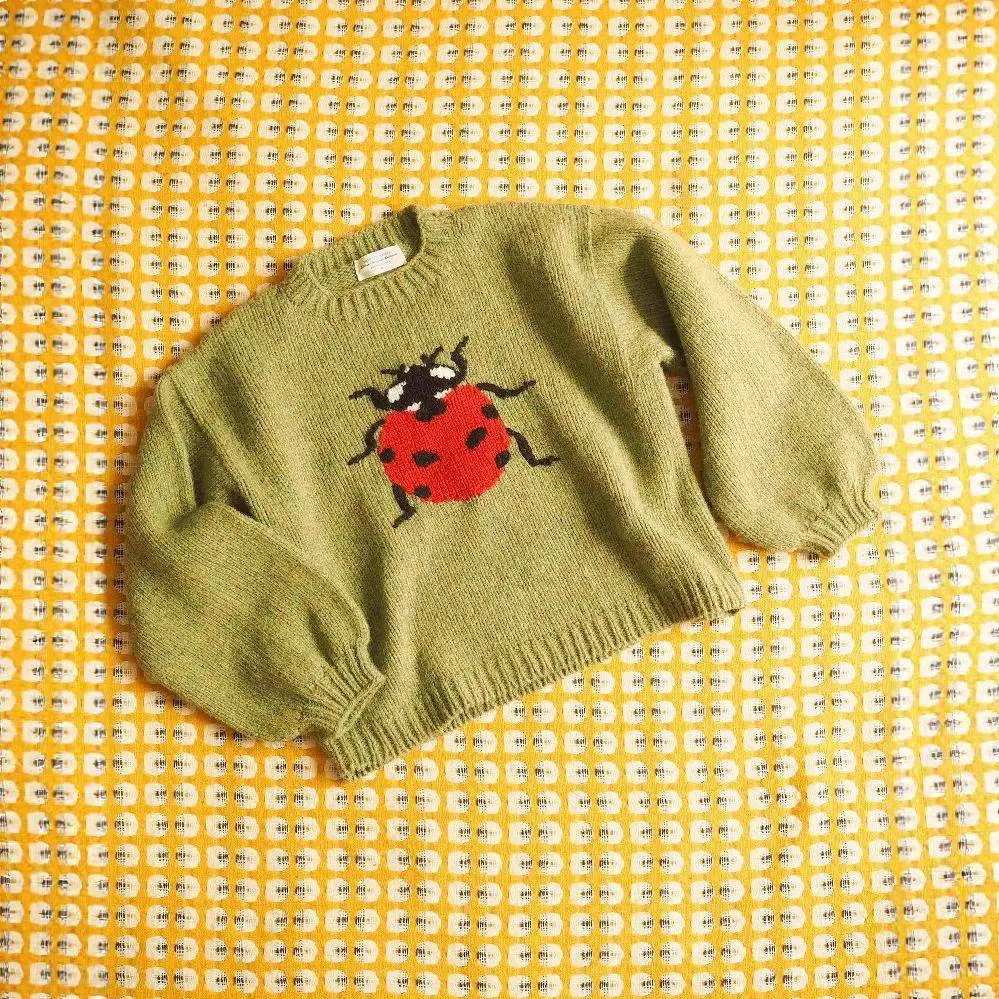 Loose Long Sleeve Knitted Sweater round Neck Bug Pattern Cute Style Women's Fashion Dark Theme Streetwear Cross-Border Knitwear
Loose Long Sleeve Knitted Sweater round Neck Bug Pattern Cute Style Women's Fashion Dark Theme Streetwear Cross-Border Knitwear