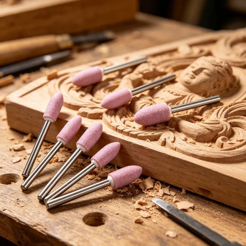 25Pcs 6mm Pink Grinding Heads with Ergonomic Handle, for Hardware Polishing, Rust Removal & Mold Grinding
25Pcs 6mm Pink Grinding Heads with Ergonomic Handle, for Hardware Polishing, Rust Removal & Mold Grinding