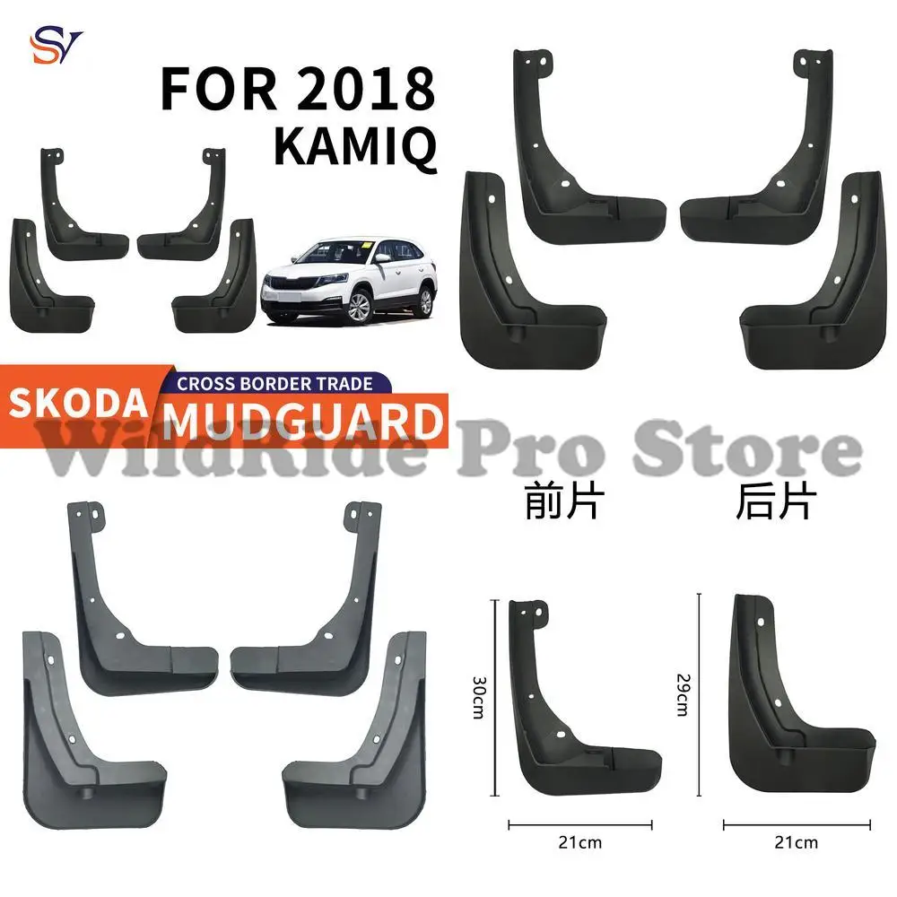 Front and Rear Mud Flaps for 2018 Skoda KAMIQ Easy Installation PP Plastic Tire Protection Covers
Front and Rear Mud Flaps for 2018 Skoda KAMIQ Easy Installation PP Plastic Tire Protection Covers