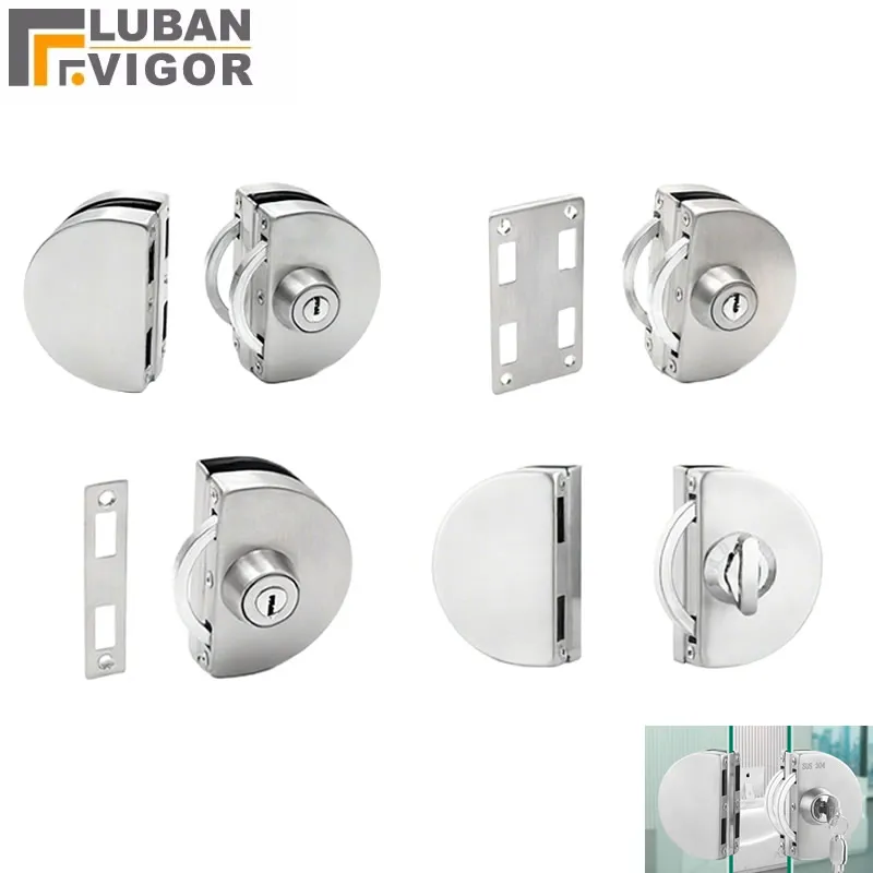 Frameless Glass Door Lock Stainless Steel for 10-12mm Door with 3 Keys Double Bolts Swing Push Sliding Control Rustproof
Frameless Glass Door Lock Stainless Steel for 10-12mm Door with 3 Keys Double Bolts Swing Push Sliding Control Rustproof