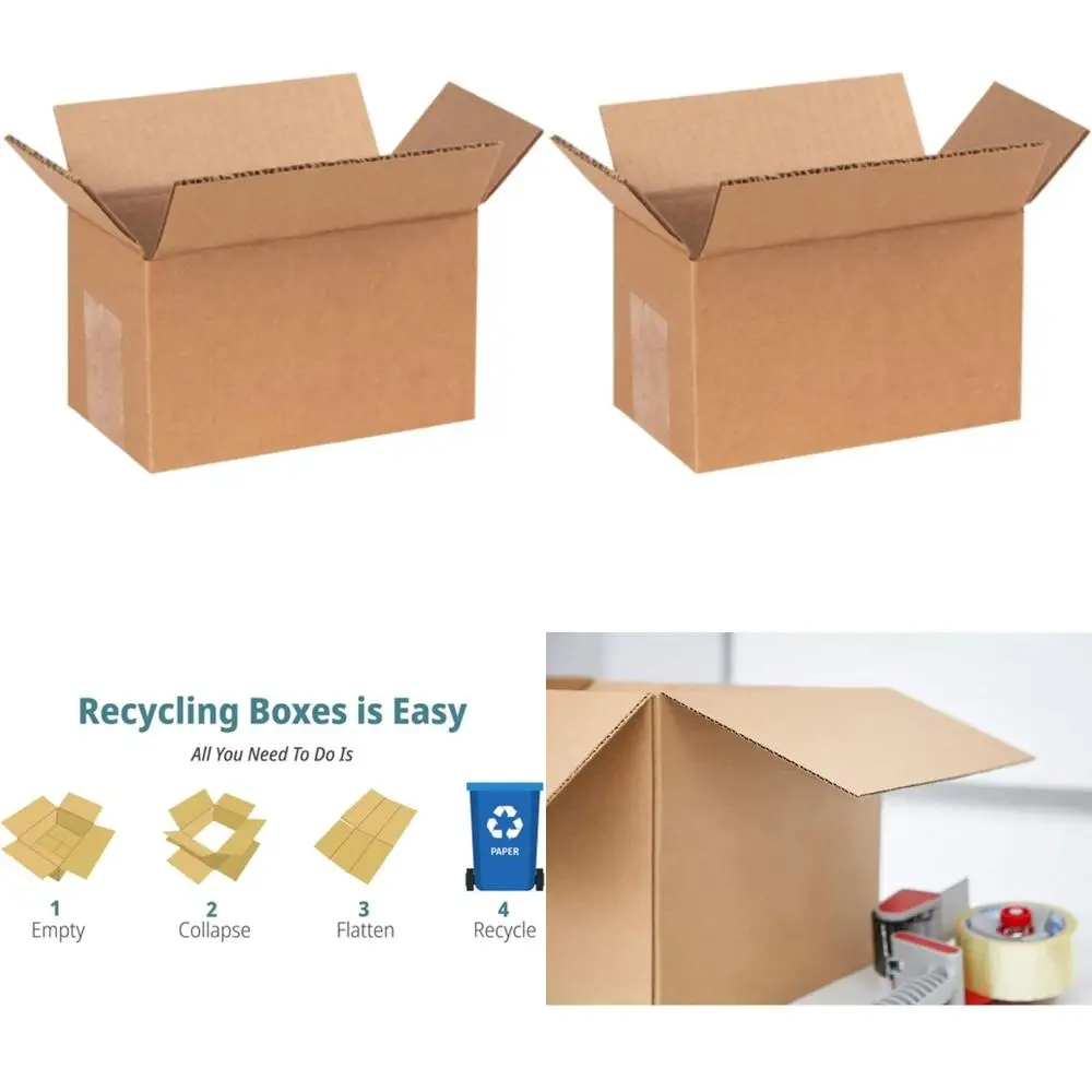 Набор из 100 гофрокартонных коробок 7x4x4 дюйма для транспортировки, упаковки и переезда
Набор из 100 гофрокартонных коробок 7x4x4 дюйма для транспортировки, упаковки и переезда