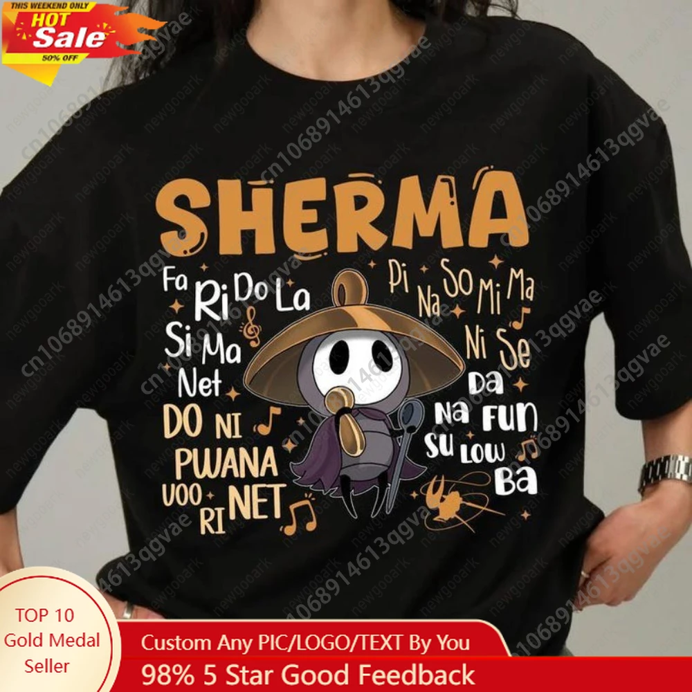 Classic Action-adventure Game Hollow Knight Silksong Printed T-shirt Woman Man Summer Fashion Casual Cotton Short-sleev Tops Tee
Classic Action-adventure Game Hollow Knight Silksong Printed T-shirt Woman Man Summer Fashion Casual Cotton Short-sleev Tops Tee