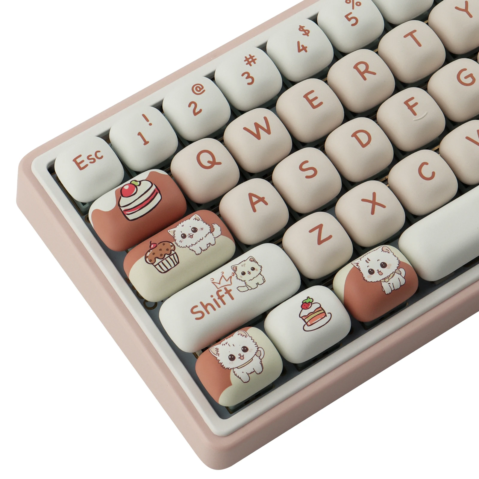 147 keys of the Dessert Kitten Keycaps PBT Dye-Sublimated MOG Profile For Mechanical Keyboard
147 keys of the Dessert Kitten Keycaps PBT Dye-Sublimated MOG Profile For Mechanical Keyboard