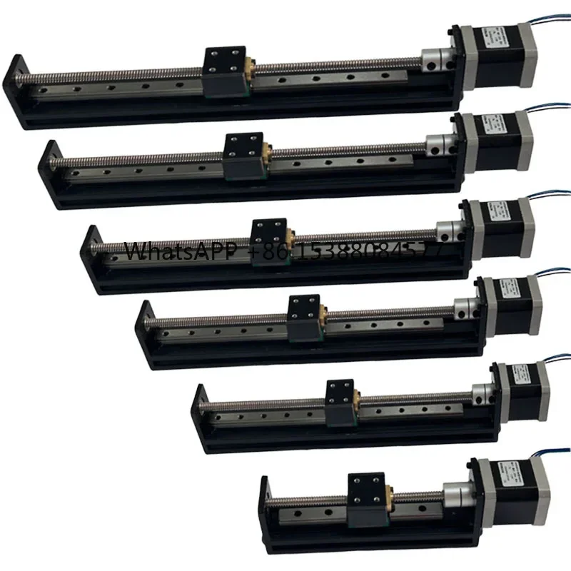 8MM Lead 100/150/200/250/300MM Stroke Screw Linear Module Guide Rail Linear Motion Cnc Linear Guide Rail
8MM Lead 100/150/200/250/300MM Stroke Screw Linear Module Guide Rail Linear Motion Cnc Linear Guide Rail