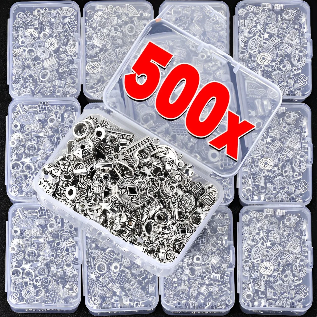 Mixed Tibetan Silver Color Metal Alloy Loose Spacer Beads lot for Earring Necklace Bracelet Jewelry Making Findings DIY Crafts
Mixed Tibetan Silver Color Metal Alloy Loose Spacer Beads lot for Earring Necklace Bracelet Jewelry Making Findings DIY Crafts