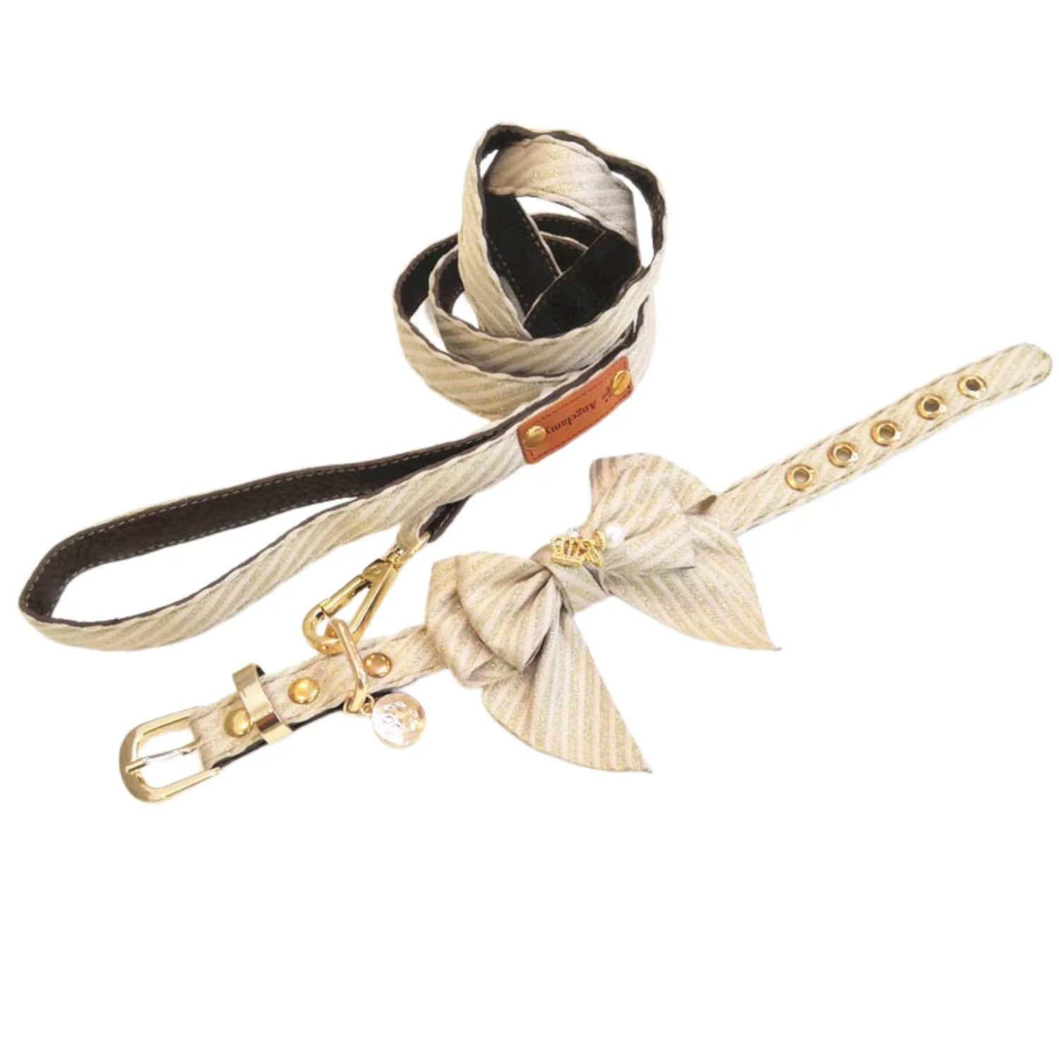 tatement piece - Stunning luxurious bowknot leash and collar set for stylish small and medium dogs - Perfect for pampered pets a
tatement piece - Stunning luxurious bowknot leash and collar set for stylish small and medium dogs - Perfect for pampered pets a