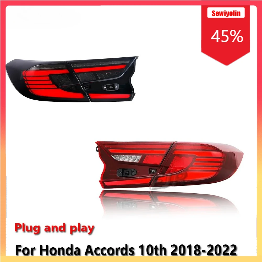Автомобильный светодиодный задний фонарь, автомобильные детали для HONDA Accords 10th 2018-2022, авто противотуманные DRL, стоп-сигнал, указатель поворота, Plug and Play
Автомобильный светодиодный задний фонарь, автомобильные детали для HONDA Accords 10th 2018-2022, авто противотуманные DRL, стоп-сигнал, указатель поворота, Plug and Play