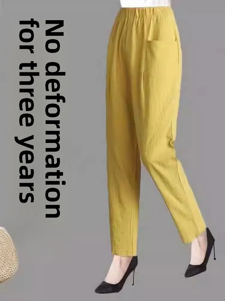 High Waist Loose Fit Harlan Carrot Pants Women's Linen Trousers Nine Points Summer Casual Straight Leg Pants for Middle-Aged ...
High Waist Loose Fit Harlan Carrot Pants Women's Linen Trousers Nine Points Summer Casual Straight Leg Pants for Middle-Aged ...