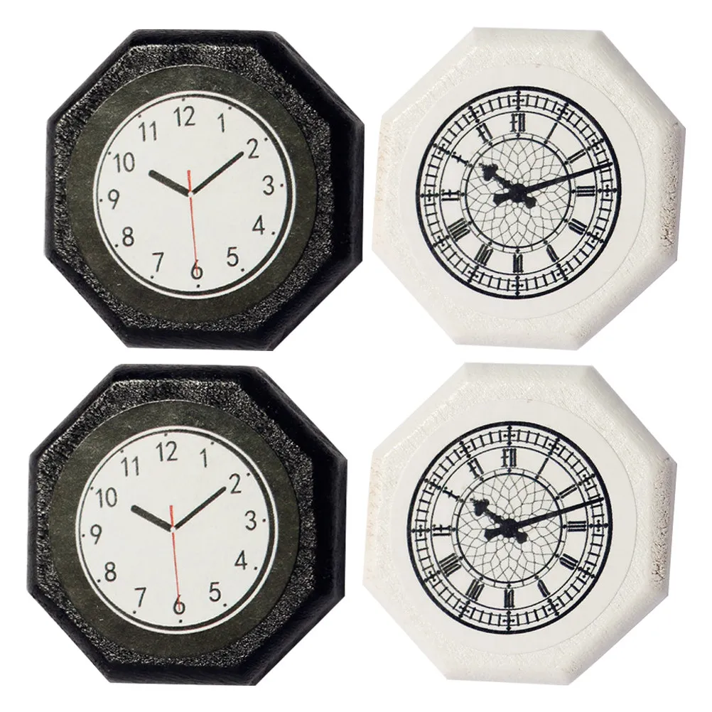 4Pcs Mini Wall Clock Set Miniature House Decor Simulation Clock for Miniature Scene Tiny Room Wall Decoration Accessories
4Pcs Mini Wall Clock Set Miniature House Decor Simulation Clock for Miniature Scene Tiny Room Wall Decoration Accessories