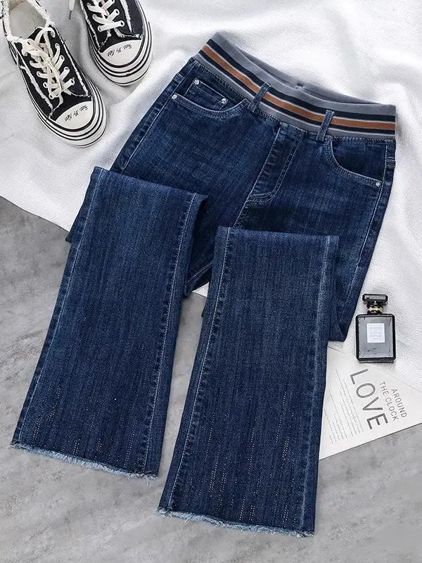 Fall Fashion High Waist Slim Fit Stretchy Denim Pants with Fleece Micro Flared Jeans Women's Premium Quality Long Trousers
Fall Fashion High Waist Slim Fit Stretchy Denim Pants with Fleece Micro Flared Jeans Women's Premium Quality Long Trousers