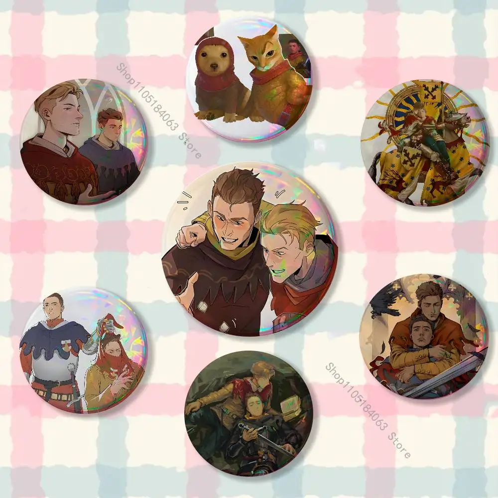 Henry Of Skalitz And Hans Capon Creative Round Badge Button Pin Bag Decor Fans Collection Friends Gift Brooch
Henry Of Skalitz And Hans Capon Creative Round Badge Button Pin Bag Decor Fans Collection Friends Gift Brooch