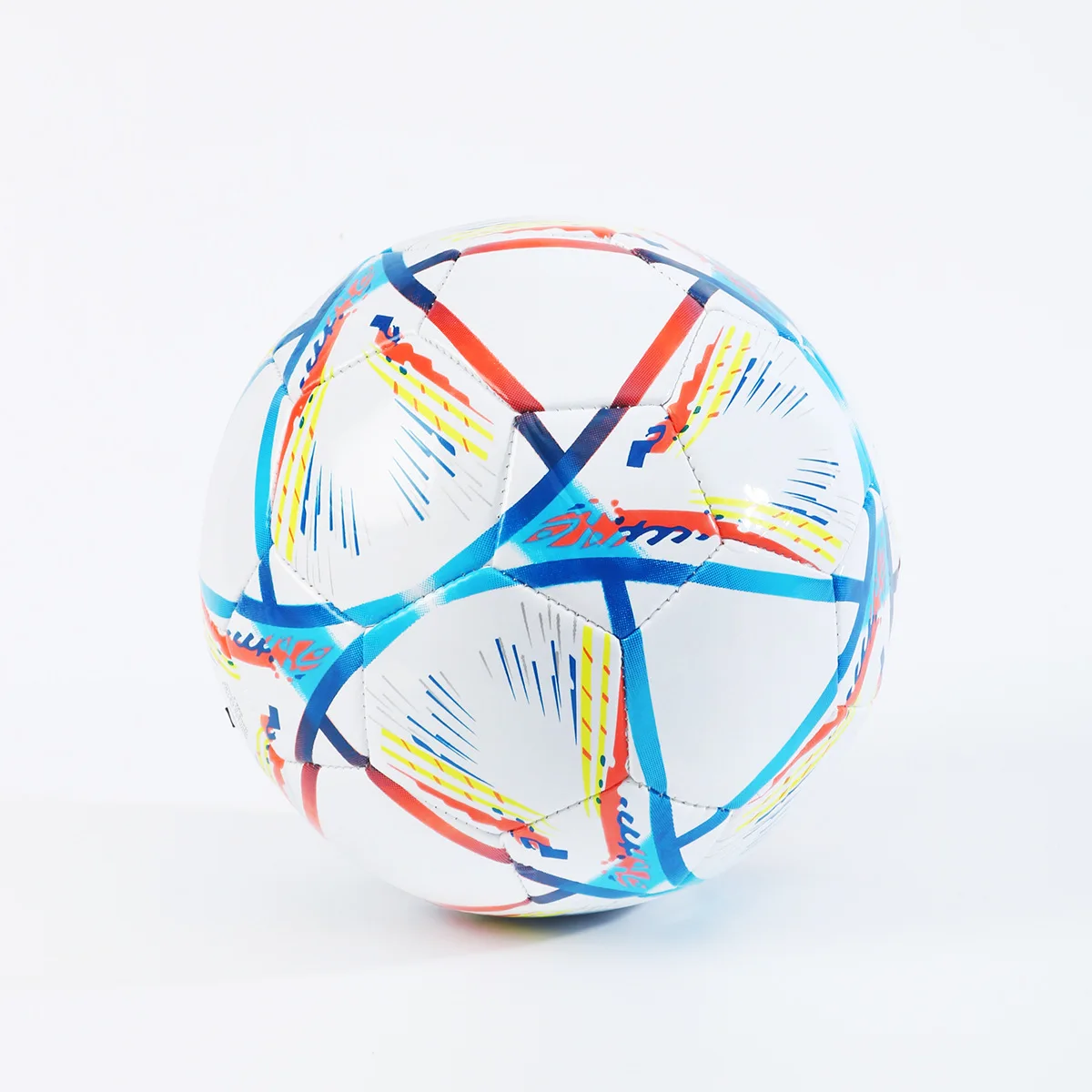 1 set size 5 football machine sewing 5# PVC soccer training match sports Blue fireworks wear-resistant thick soft leather
1 set size 5 football machine sewing 5# PVC soccer training match sports Blue fireworks wear-resistant thick soft leather