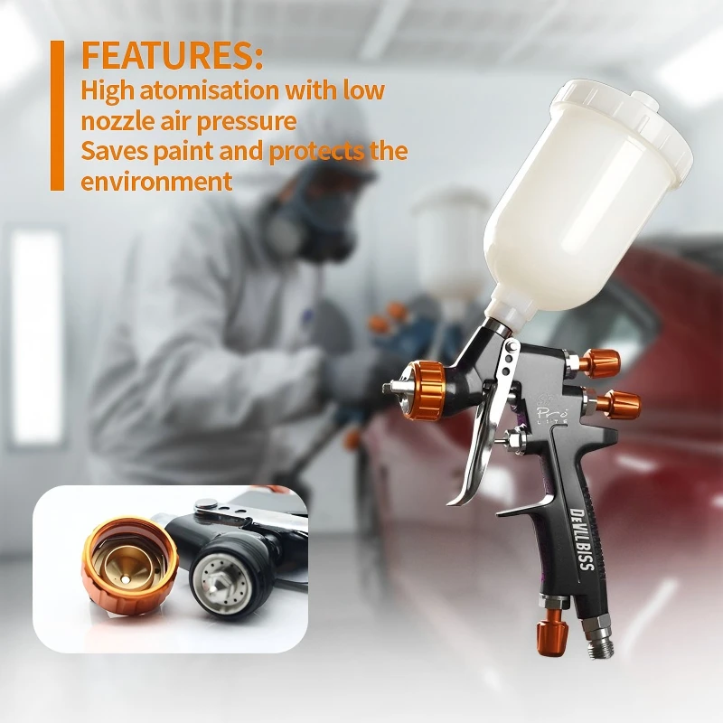 SRl HVLP Spray Gun 0.8/1.0/1.2mm Nozzle Size Can Choose 250CC Tank Air Spray Gun Mini Sprayer For Car Repair Paint Gun
SRl HVLP Spray Gun 0.8/1.0/1.2mm Nozzle Size Can Choose 250CC Tank Air Spray Gun Mini Sprayer For Car Repair Paint Gun