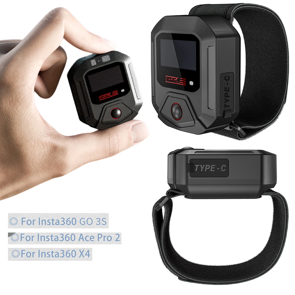 GPS Bluetooth Remote Controller for Insta360 X4/for Ace Pro/for Go 3S Camera Accessories 25M Wireless Action Remote Wrist Watch
GPS Bluetooth Remote Controller for Insta360 X4/for Ace Pro/for Go 3S Camera Accessories 25M Wireless Action Remote Wrist Watch