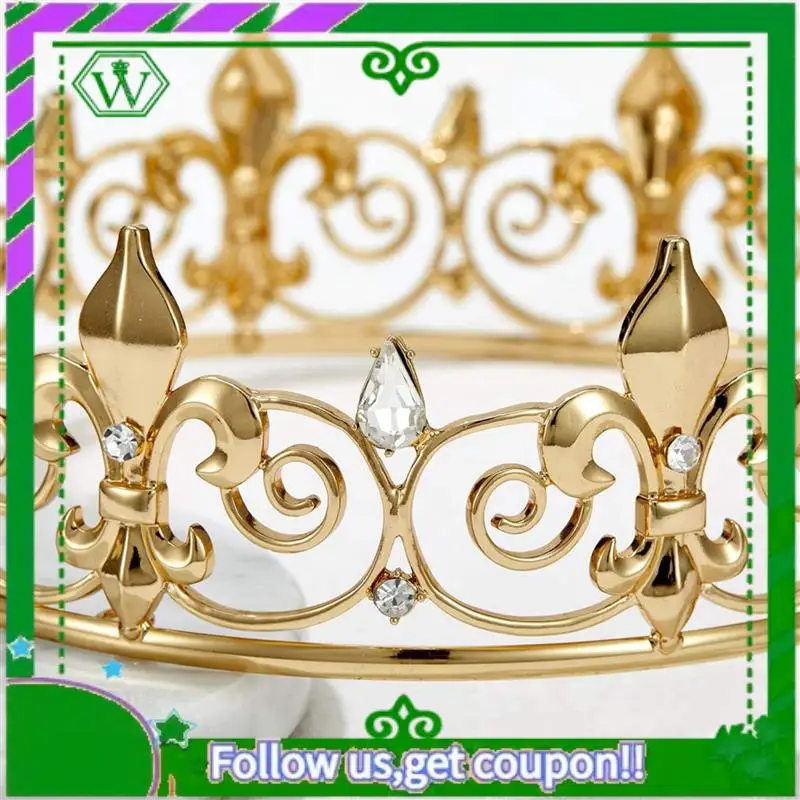 Latest-5X Royal King Crown For Men - Metal Prince Crowns And Tiaras, Full Round Birthday Party Hats,Medieval Accessories (Gold)
Latest-5X Royal King Crown For Men - Metal Prince Crowns And Tiaras, Full Round Birthday Party Hats,Medieval Accessories (Gold)