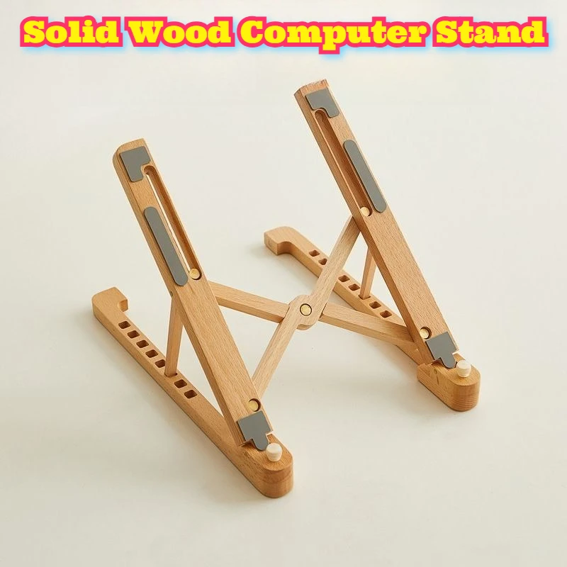 Ergonomic Bamboo Wood Laptop Stand Riser Adjustable Foldable Portable Desk Stand MacBook Air Pro Notebook Computer Office Home
Ergonomic Bamboo Wood Laptop Stand Riser Adjustable Foldable Portable Desk Stand MacBook Air Pro Notebook Computer Office Home