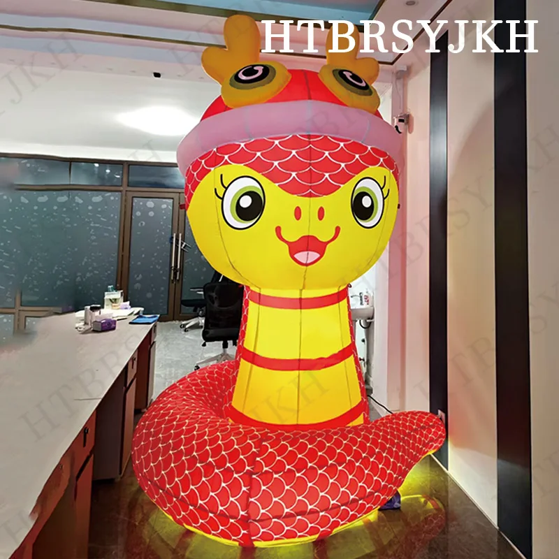 Inflatable cute snake air model with blower Snake auspicious outdoor shopping mall decorative atmosphere props
Inflatable cute snake air model with blower Snake auspicious outdoor shopping mall decorative atmosphere props