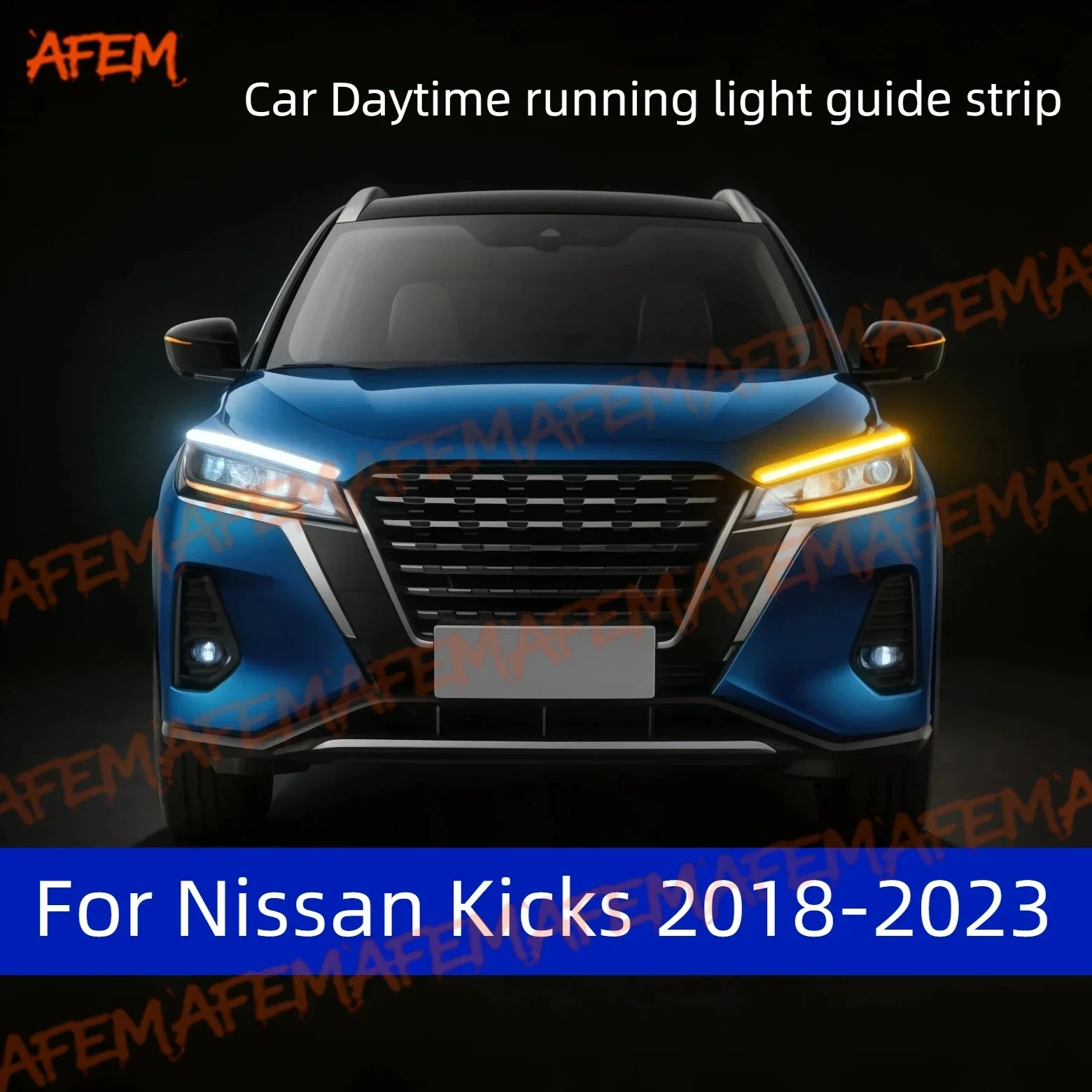 Car DRL Daytime Running Light Start Scan Style Sequential Flowing Turn Signal Light Ultra-Thin LED For Nissan Kicks 2018-2023
Car DRL Daytime Running Light Start Scan Style Sequential Flowing Turn Signal Light Ultra-Thin LED For Nissan Kicks 2018-2023
