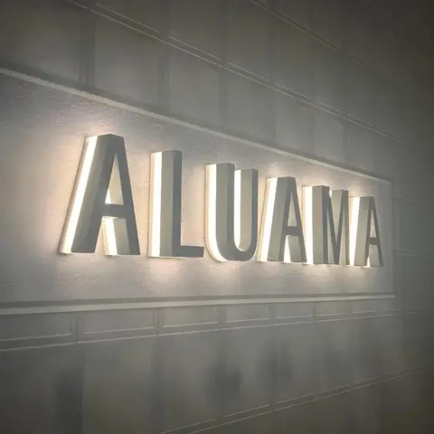 Business Custom Metal Backlit Sign Laser cut Metal Sign 3D Logo Personalize Sign for shop Salon Hotel Indoor/Outdoor Decor Signs