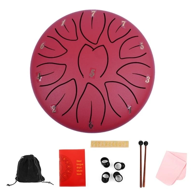 11 Note Steel Tongue Drum Small Healing Drum Portable Handpans Drum Percussions Instrument for Meditations, Yoga
11 Note Steel Tongue Drum Small Healing Drum Portable Handpans Drum Percussions Instrument for Meditations, Yoga