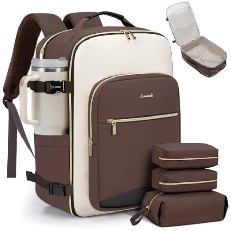 40L Travel Backpack for Women and Men Airline Approved Carry On Luggage with 3 Packing Cubes TSA Overnight Bags Waterproof Pers
40L Travel Backpack for Women and Men Airline Approved Carry On Luggage with 3 Packing Cubes TSA Overnight Bags Waterproof Pers
