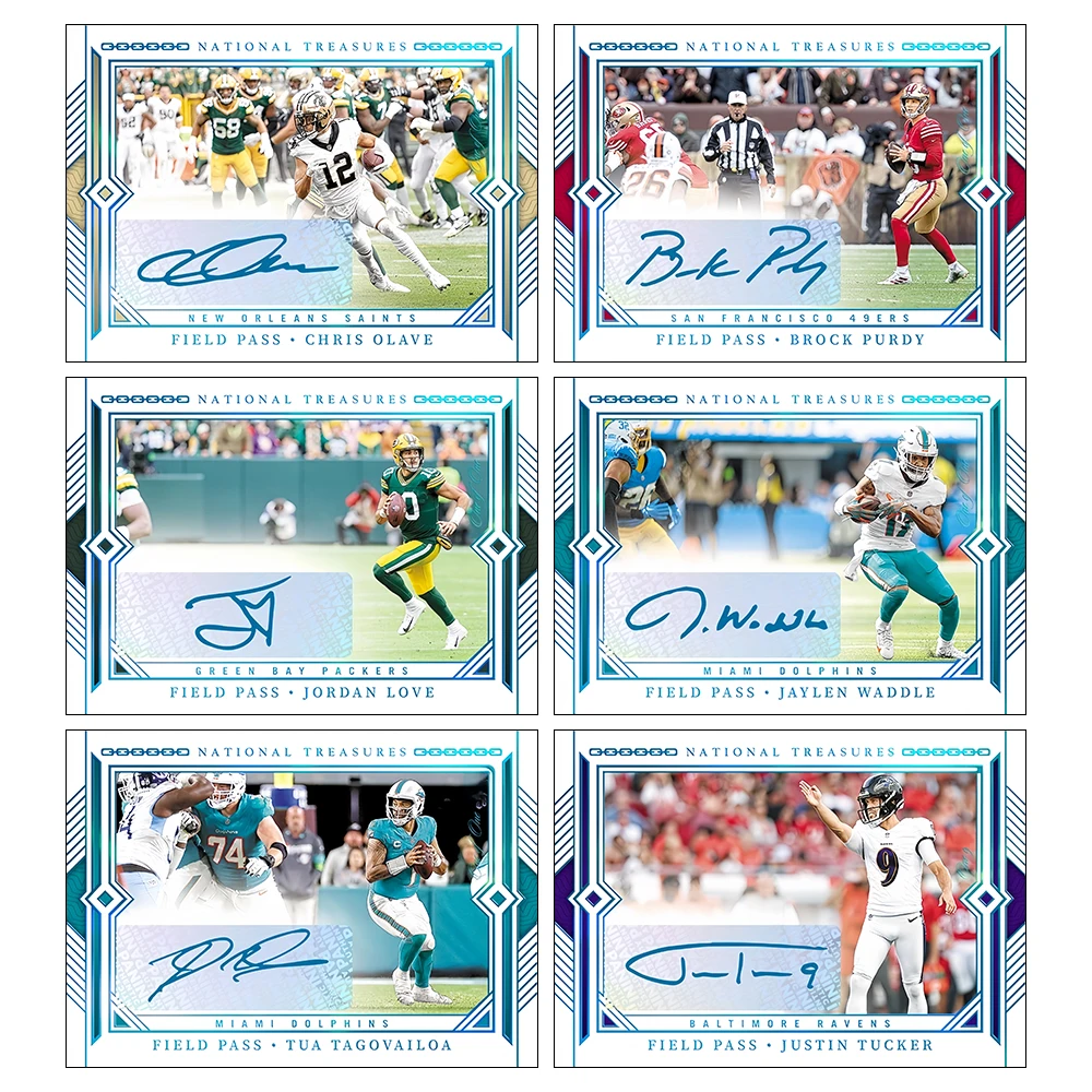 PANINI FOOTBALL JUSTIN TUCKER JORDAN LOVE BROCK PURDY homemade Laser collectible card Rainbow Foil National Treasure signature
PANINI FOOTBALL JUSTIN TUCKER JORDAN LOVE BROCK PURDY homemade Laser collectible card Rainbow Foil National Treasure signature
