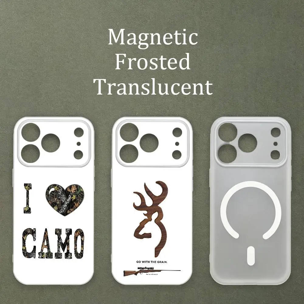 B-BrowningS Huntings Magnetic Matte Semi Clear Soft Case For MagSafe Shell iPhone 11 15 17 16 12 14 13 Pro Max
B-BrowningS Huntings Magnetic Matte Semi Clear Soft Case For MagSafe Shell iPhone 11 15 17 16 12 14 13 Pro Max